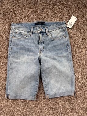 Lauren Ralph Lauren NWT Light Wash Denim Bermuda Shorts Womens Size 6 Retails$69
